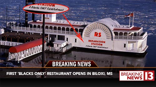 First BLACKS ONLY Restaurant Opens On Boat In Mississippi -